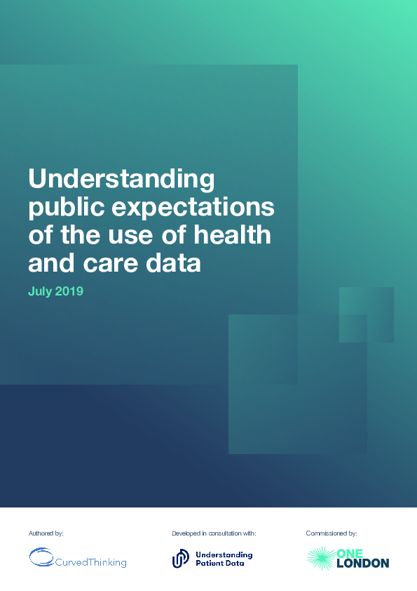 Understanding Patient Data - OneLondon - Curved Thinking (198376)