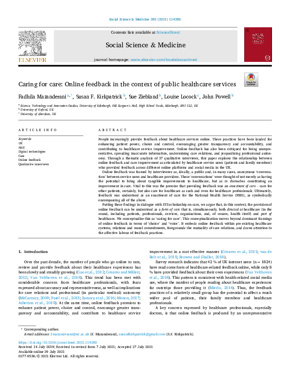 Elsevier - Social Science and Medicine (231696)