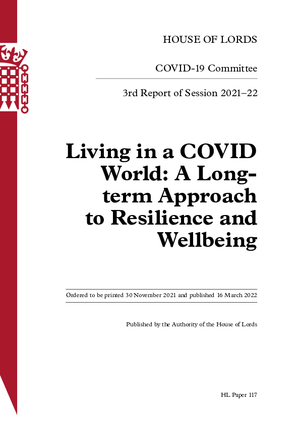 House of Lords Covid-19 Committee (235101)