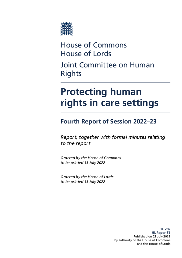 Joint Committee on Human Rights (236619)