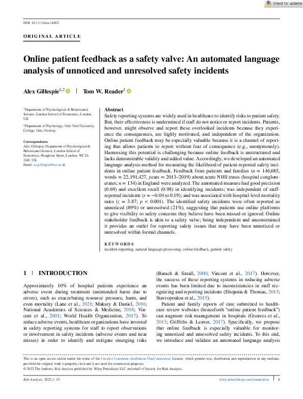 Wiley - Risk Analysis (236815)