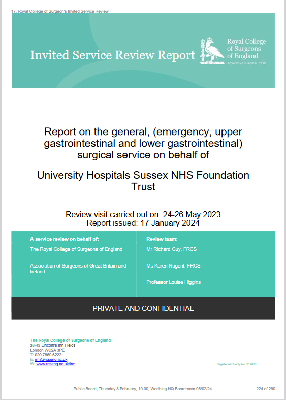 University Hospitals Sussex NHS Foundation Trust (242528)