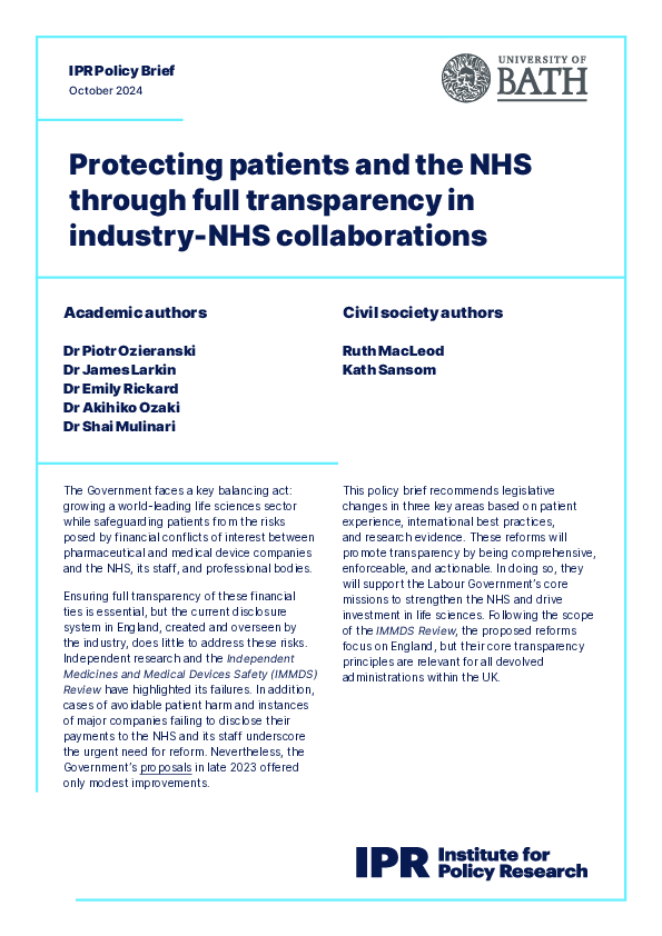 Institute for Policy Research (IPR) (245345)