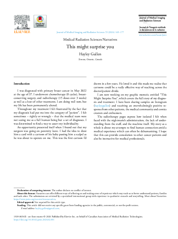 Elsevier - Journal of Medical Imaging and Radiation Sciences (245589)