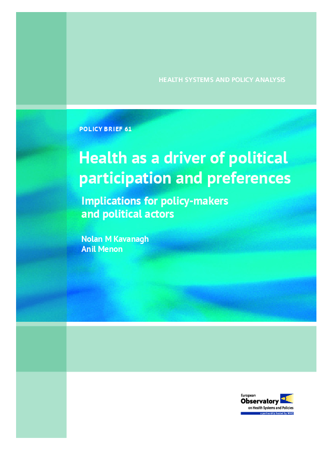 European Observatory on Health Systems and Policies, World Health Organization (247159)
